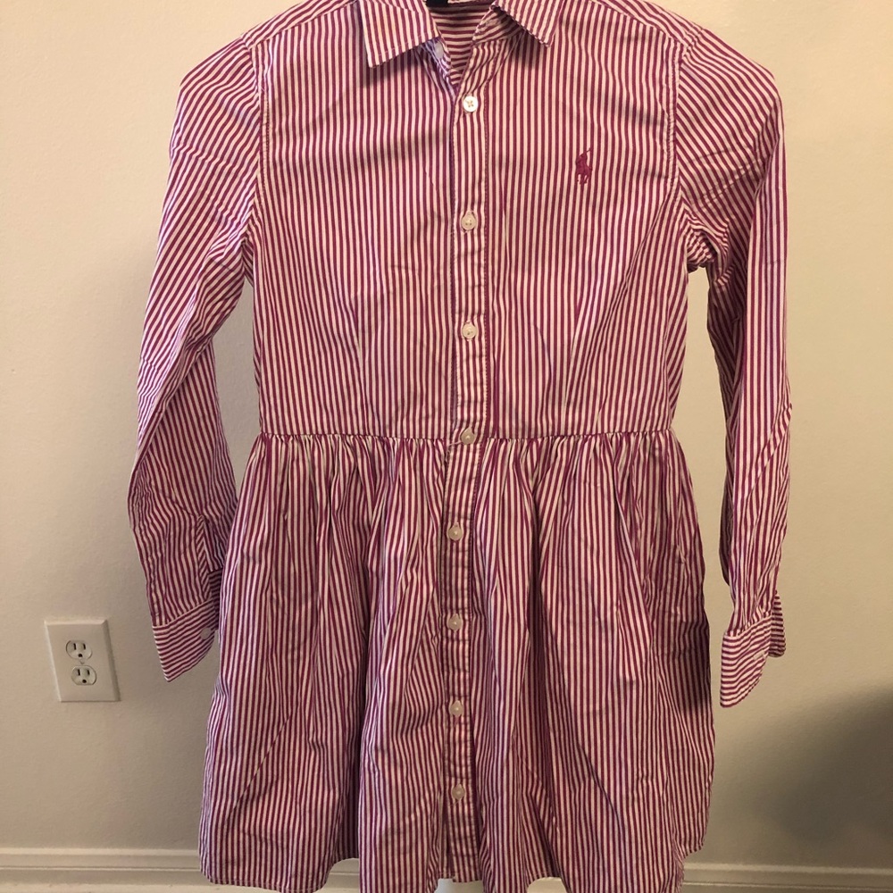 POLO RALPH LAUREN girls’ dress with stripes